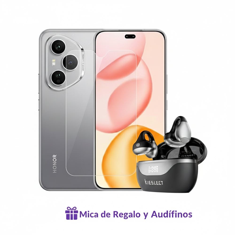 Honor 400 Pro 12gb Ram Lunar Grey 512GB Rom + kieslect earbuds open y Mica Hidrogel