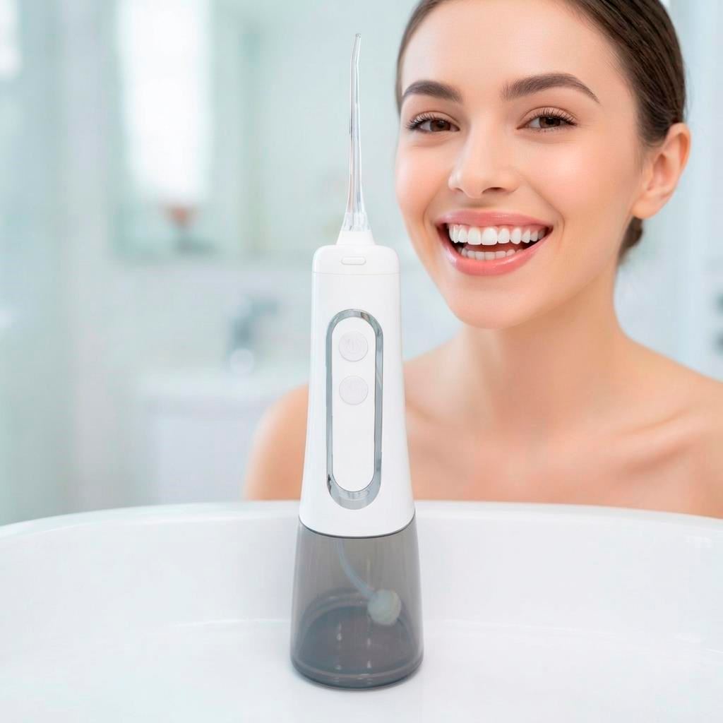 Irrigador Dental Tech Care Portátil + 4 Modos + 4 Boquillas