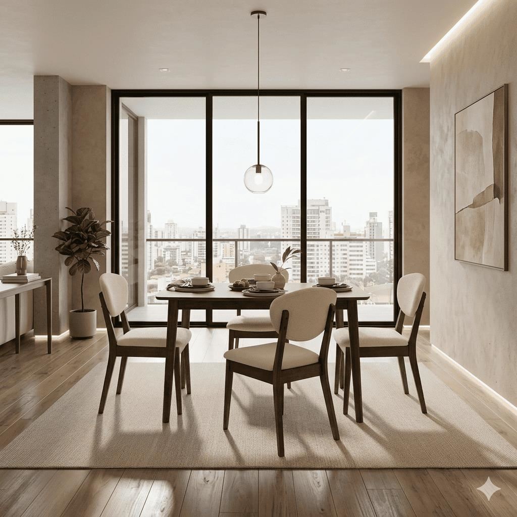 Juego de Comedor Jazmín 4 sillas