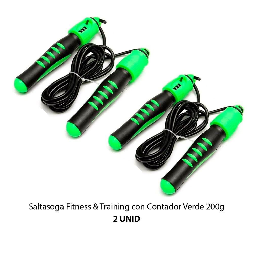 Soga para Saltar con Contador Verde 200g 2und