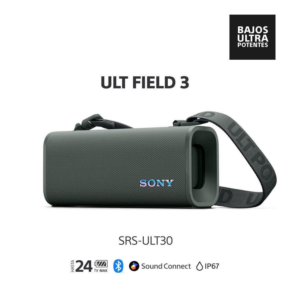Sony Parlante Bluetooth SRS-ULT30 Portátil ULT FIELD 3 Verde