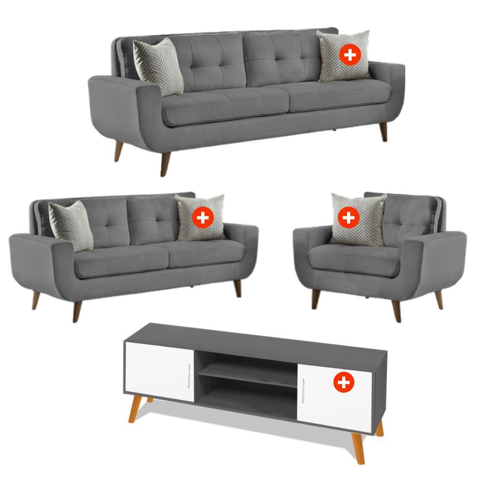 SALA GEORGE 3 2 1 + CENTRO TV - FALOTIH 3M - FLT3MSAL027GEOTV