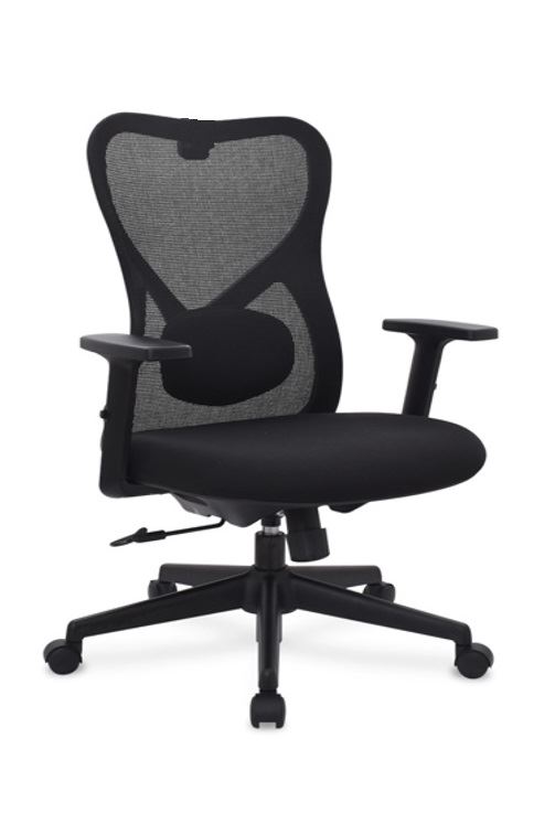 SILLA DE OFICINA GERENCIAL ERGONÓMICA OV-BUG MALLA NEGRO