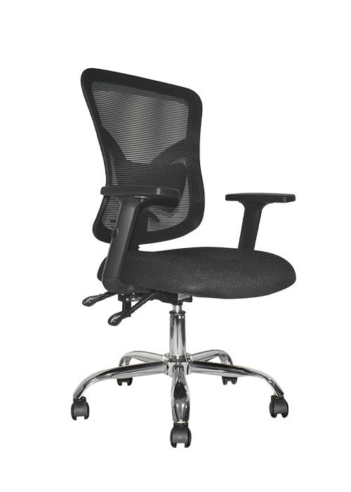 SILLA DE OFICINA GERENCIAL ERGONÓMICA OV-FONEULTRA MALLA NEGRO
