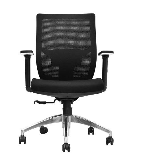 SILLA DE OFICINA GERENCIAL ERGONÓMICA OV-LIMS MALLA NEGRO