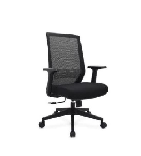 SILLA DE OFICINA GERENCIAL ERGONÓMICA OV-MUSK MALLA NEGRO
