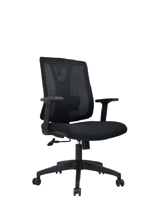 SILLA DE OFICINA GERENCIAL ERGONÓMICA OV-NAVY MALLA NEGRO
