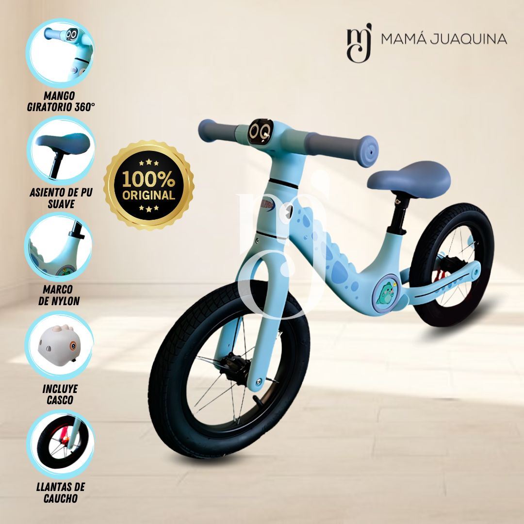Bicicleta de Equilibrio «GIRAFFE» Celeste
