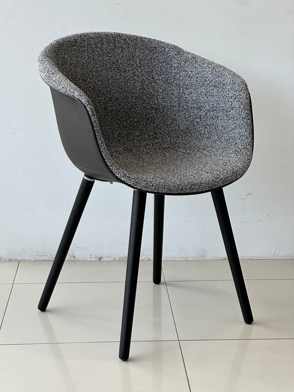 Silla Giro Tapiz Fija Negro/Gris - Ziyaz