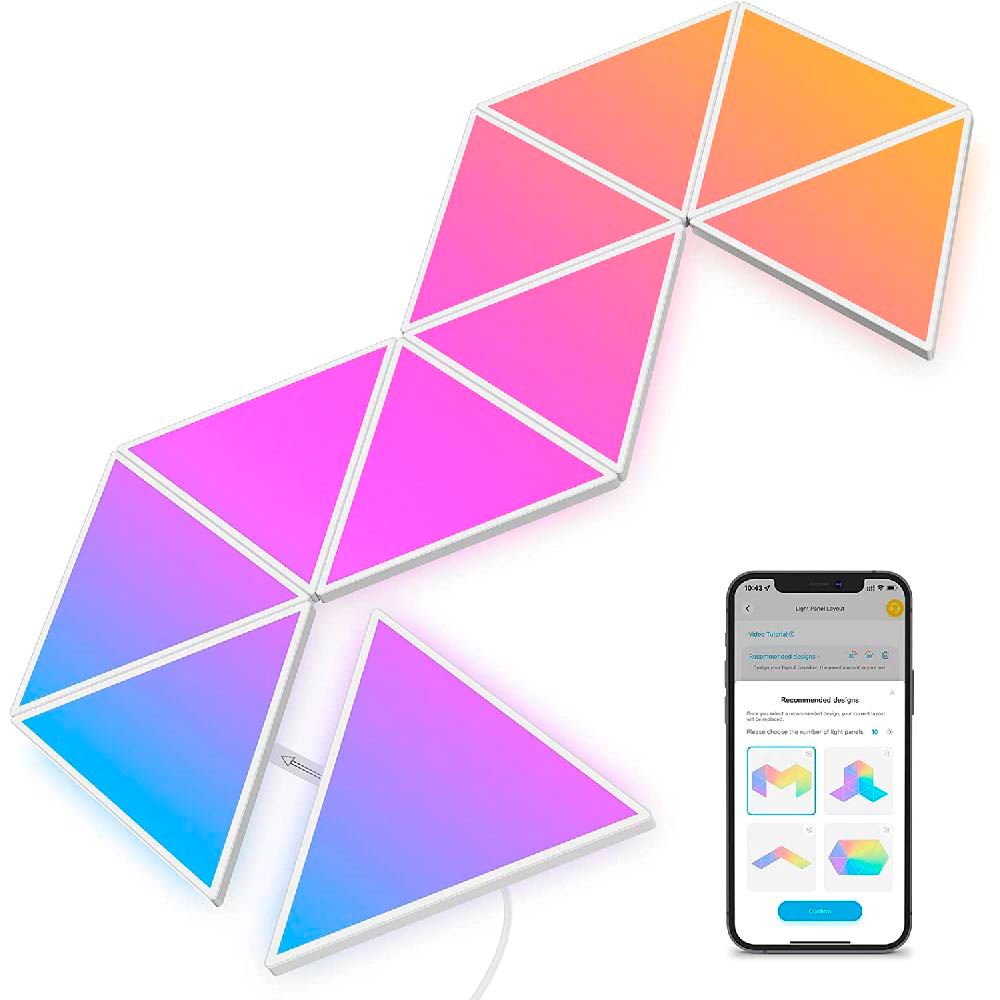 Paneles De Luz Triangulares Inteligentes Govee Rgbic - Paquete De 10 Rgb