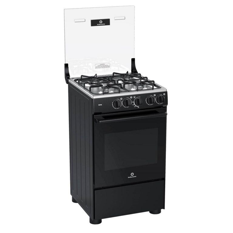 Cocina Indurama Goya De Pie a Gas 4 Quemadores Negro