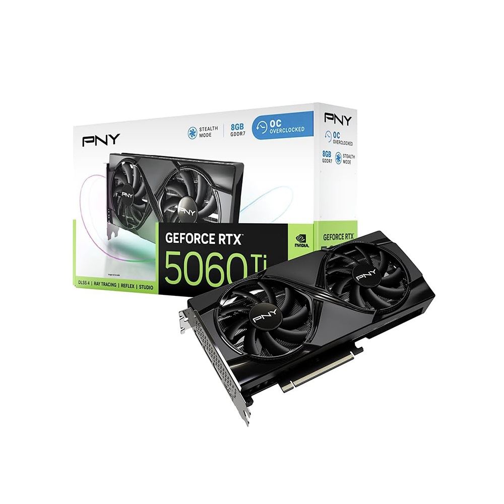Tarjeta de video PNY GeForce RTX 5060 Ti OC 8GB GDDR7 PCI Express 5.0 x8