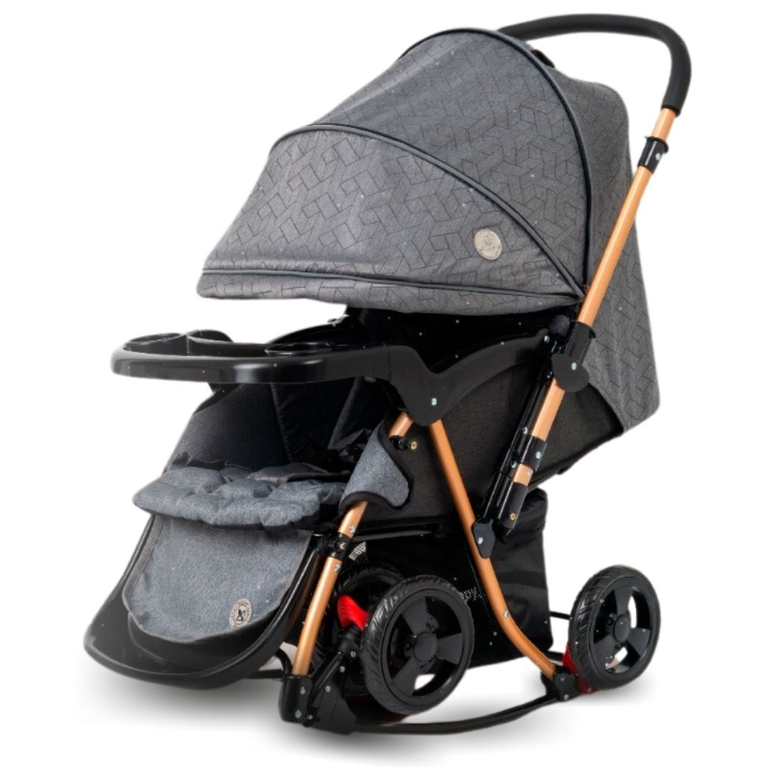 Coche Cuna Mecedora de Lujo «GRAND ROYCE» Gray