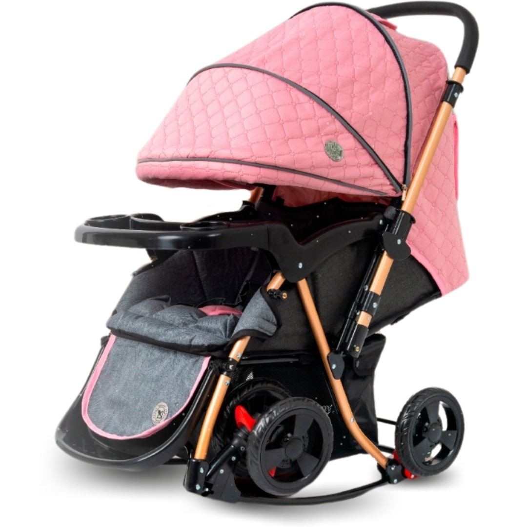 Coche Cuna Mecedora de Lujo «GRAND ROYCE» Pink