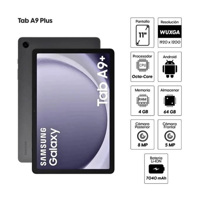 Samsung Galaxy Tab A9+ 4gb Ram 64gb Graphite