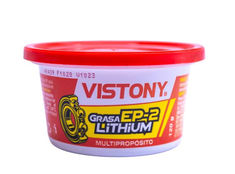 Grasa Multiproposito Litio EP-2 Roja 210gr - Vistony