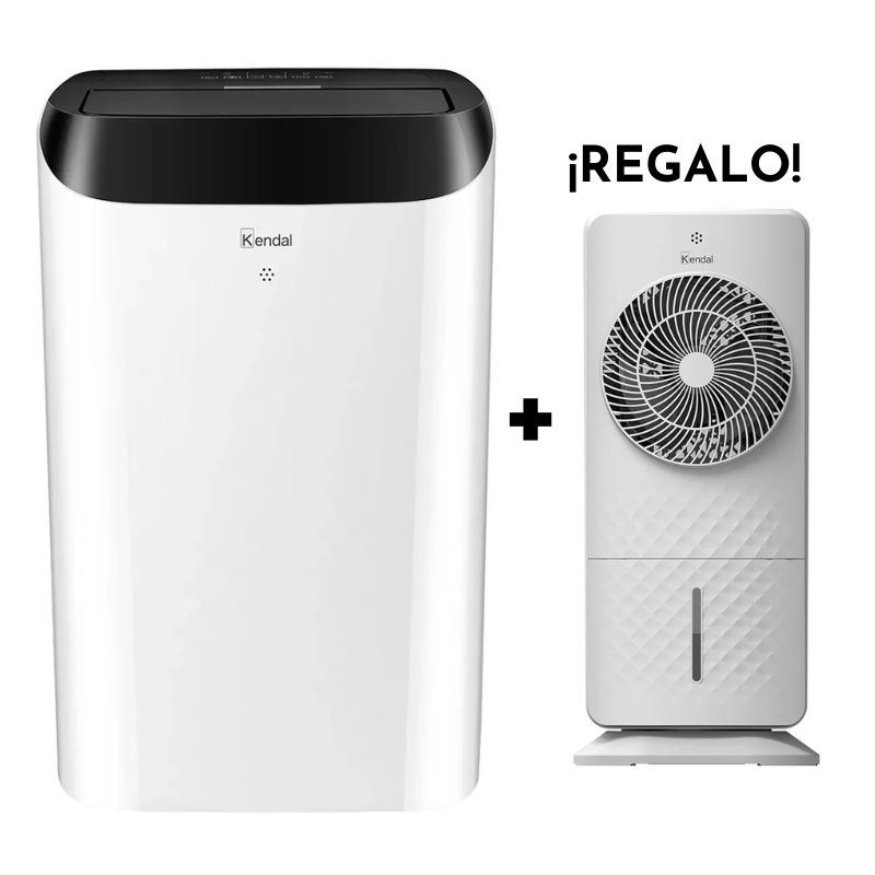 Aire Acondicionado Portátil y Deshumidificador 14000 BTU + Ventilador 4 En 1 GRATIS