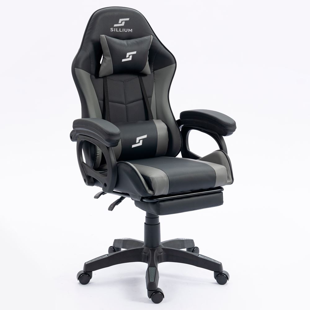 Silla Gamer Reclinable Gris Sillium