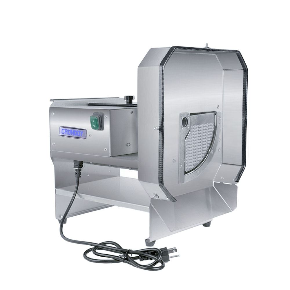 Rebanadora Eléctrica Grondoy de Verduras y Frutas – Acero Inoxidable, Palanca Ergonómica, Grosor Ajustable