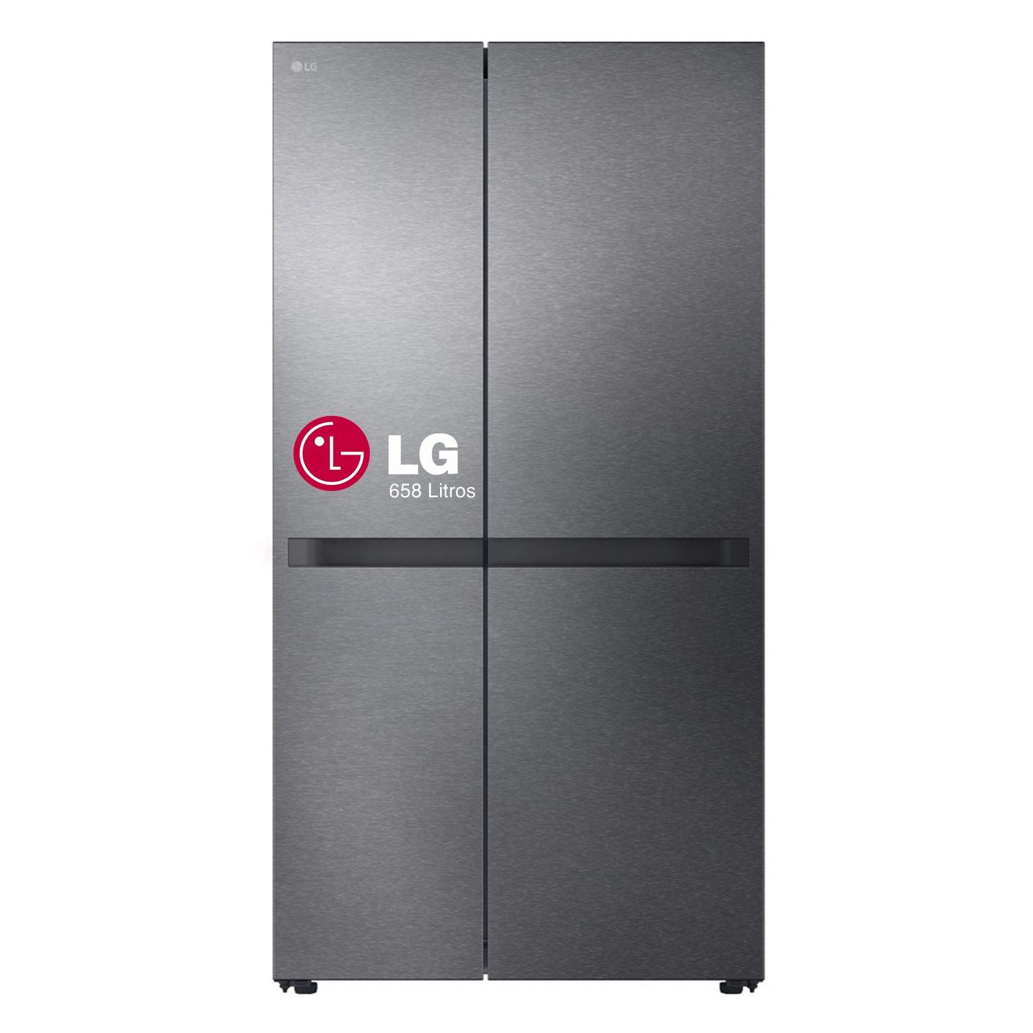 REFRIGERADORA LG SIDE BY SIDE 658L GS66BPM ACERO OSCURO