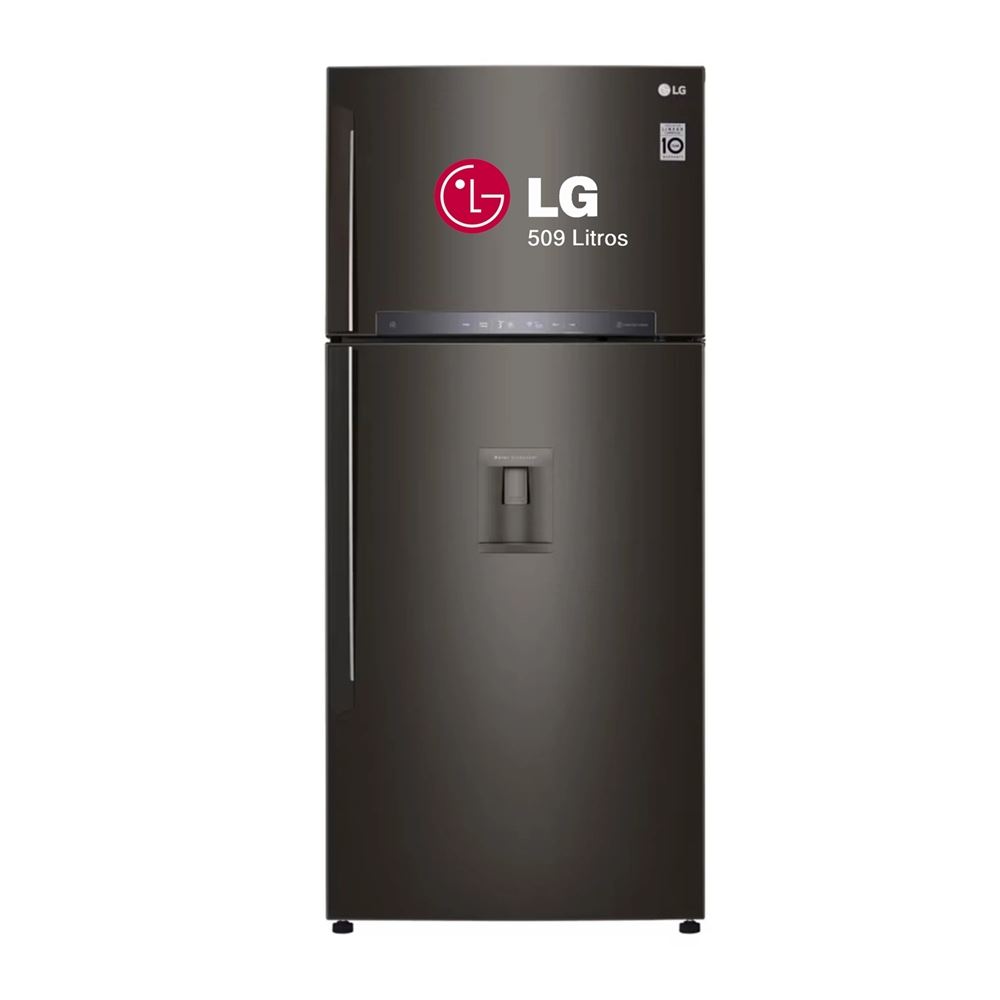Refrigeradora LG Top Freezer 509L Hygiene Fresh ThinQ GT51SGD Negro Acero