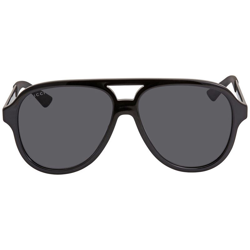 Gucci Grey Pilot Men's Sunglasses GG0688S 001 59