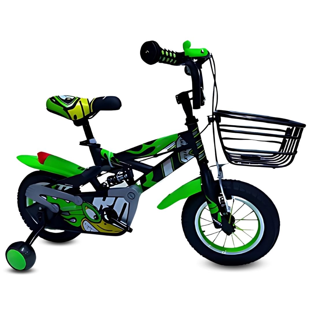 Bicicleta con Canasta Aro 12 «GUNGOR II» Green