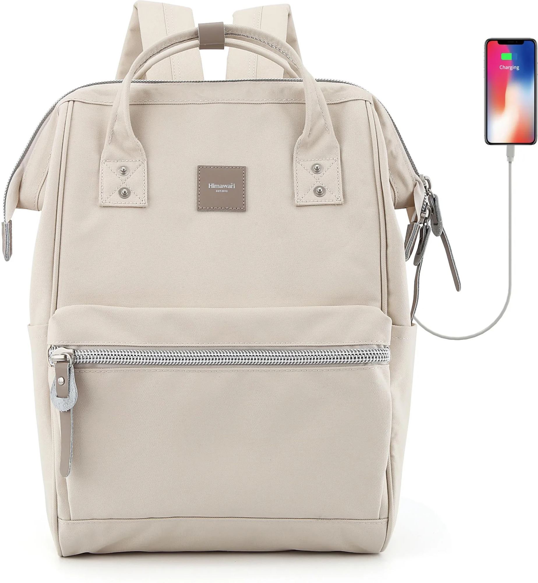 Himawari - Mochila H1881-46 Sorrel 13 Laptop Girls BP 43 Blanco Marfil