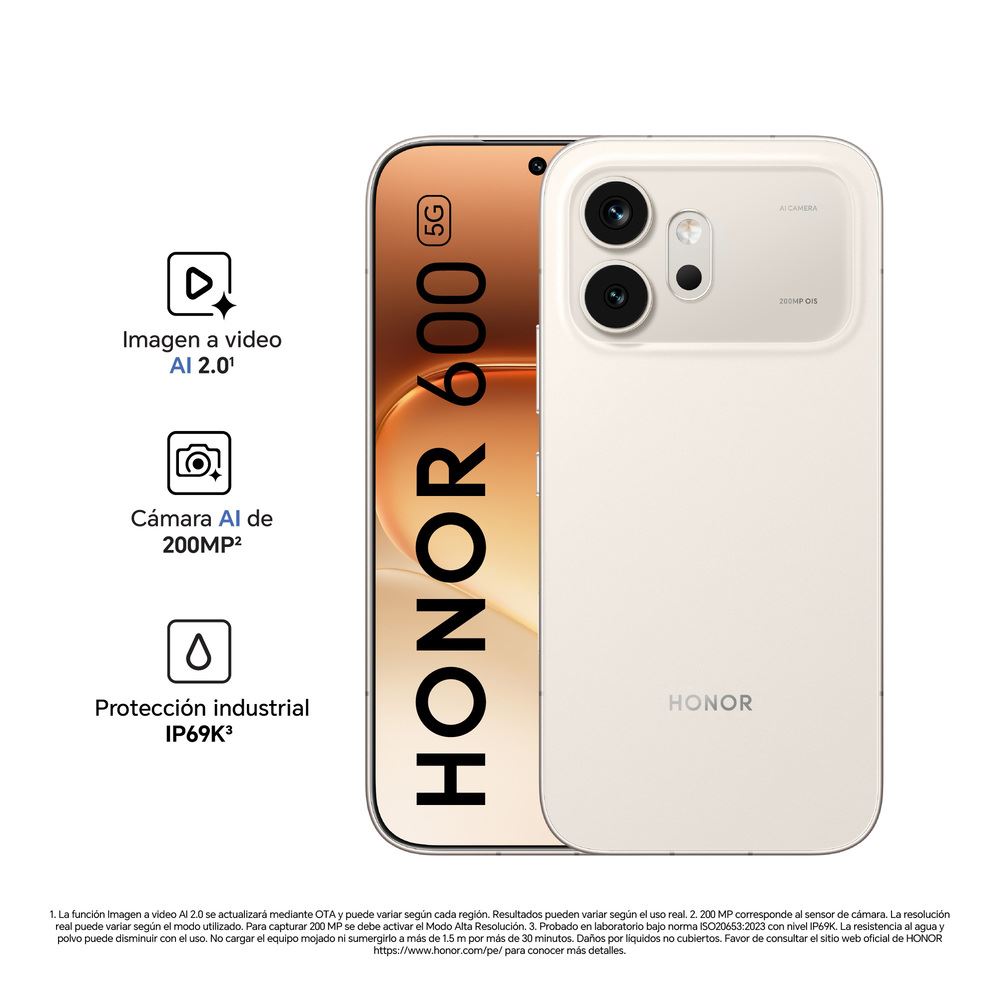 Celular HONOR 600 (8GB+512GB) (VKJ-NX9) - Golden
