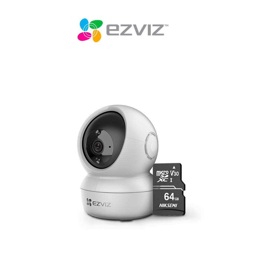 Cámara de seguridad Wifi para interiores Full-HD H6C-PRO-2MP - Ezviz + SD 64 GB