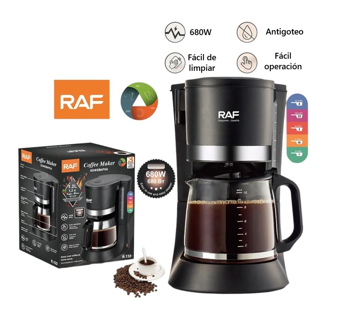 CAFETERA ELÉCTRICA RAF 680W MODELO R132