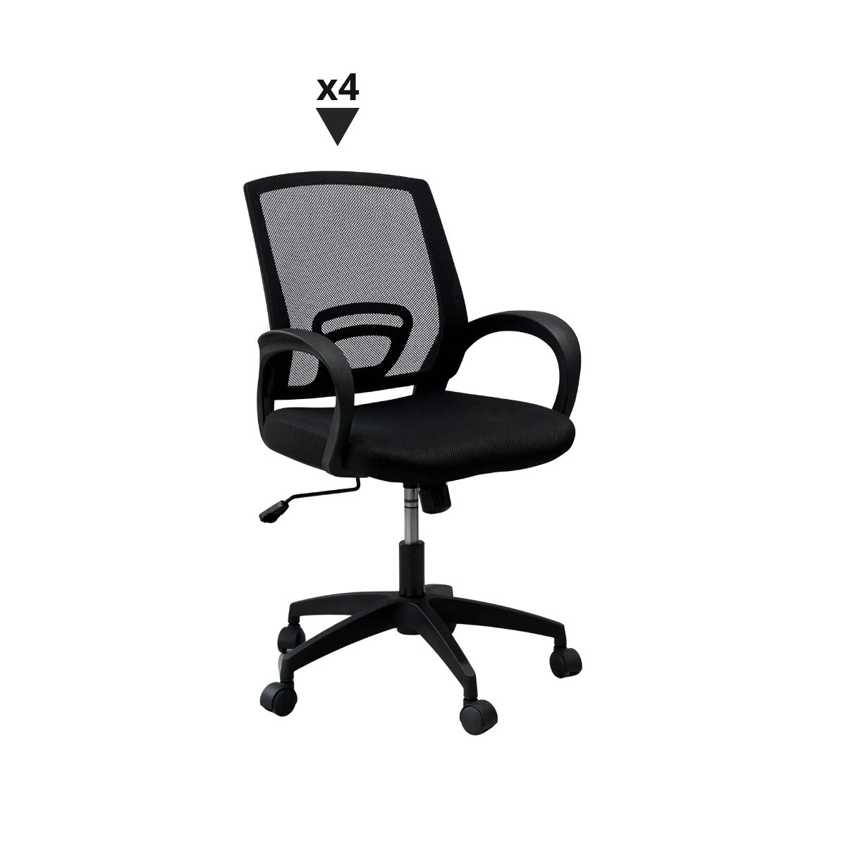 PACK CON 4 SILLAS HABANA NEGRO