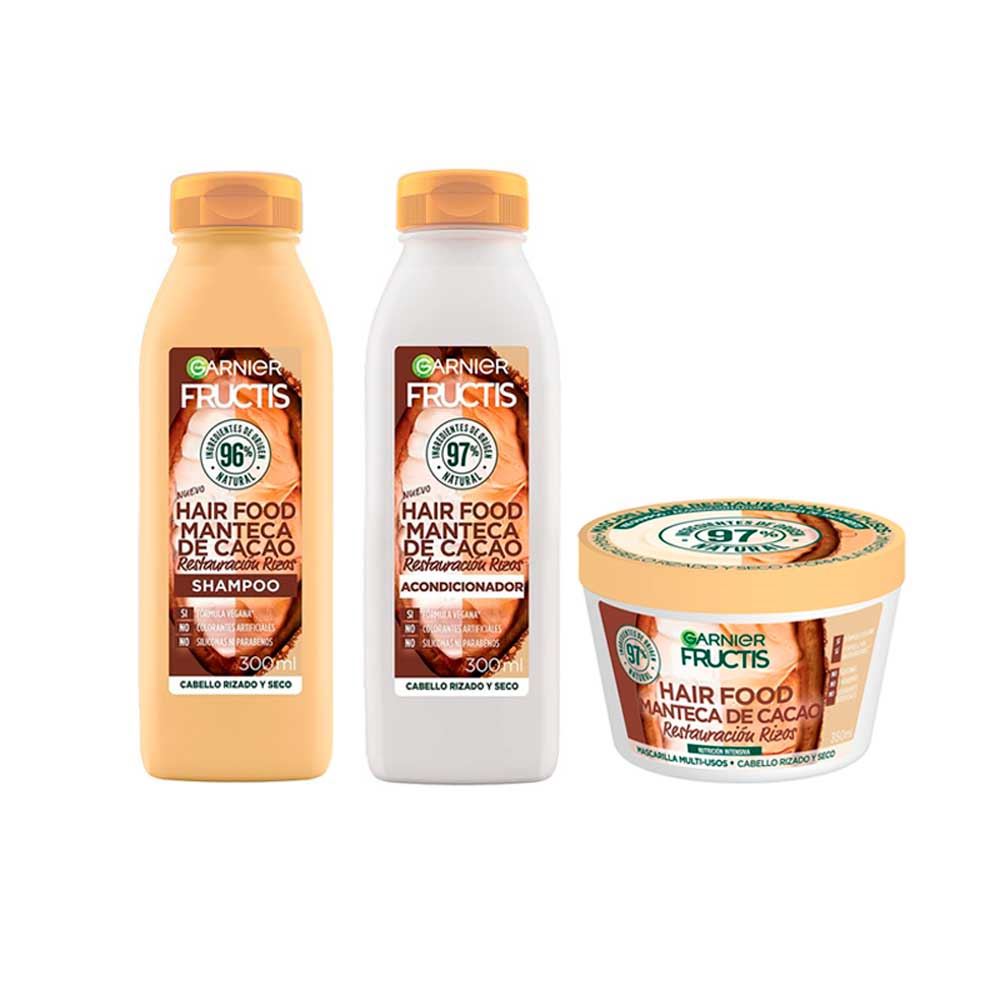 Pack Fructis Cacao: Shampoo + Acondicionador + Mascarilla