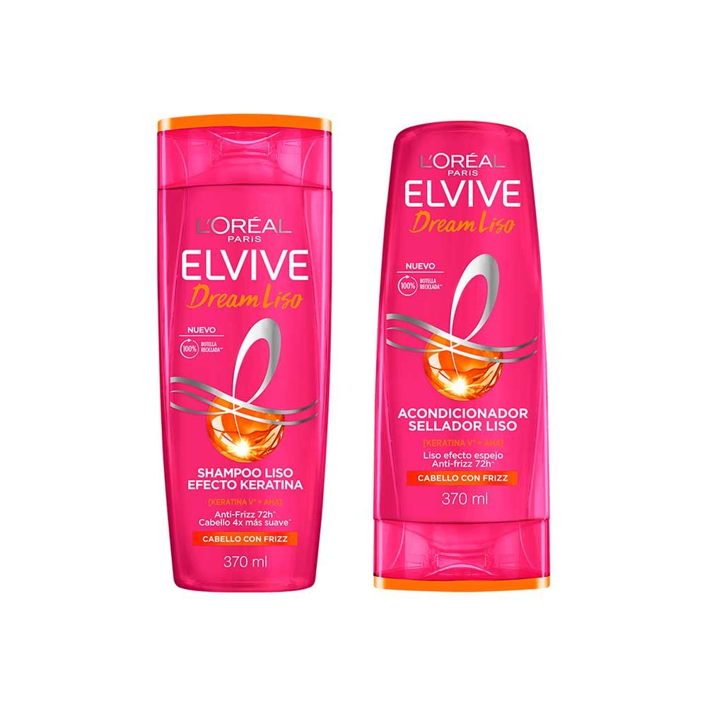 Pack Elvive Dream Liso 370ml: Shampoo + Acondicionador