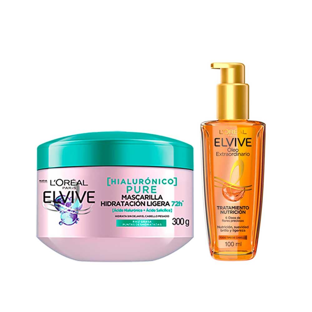 Pack Elvive Mascarilla + Óleo Extraordinario