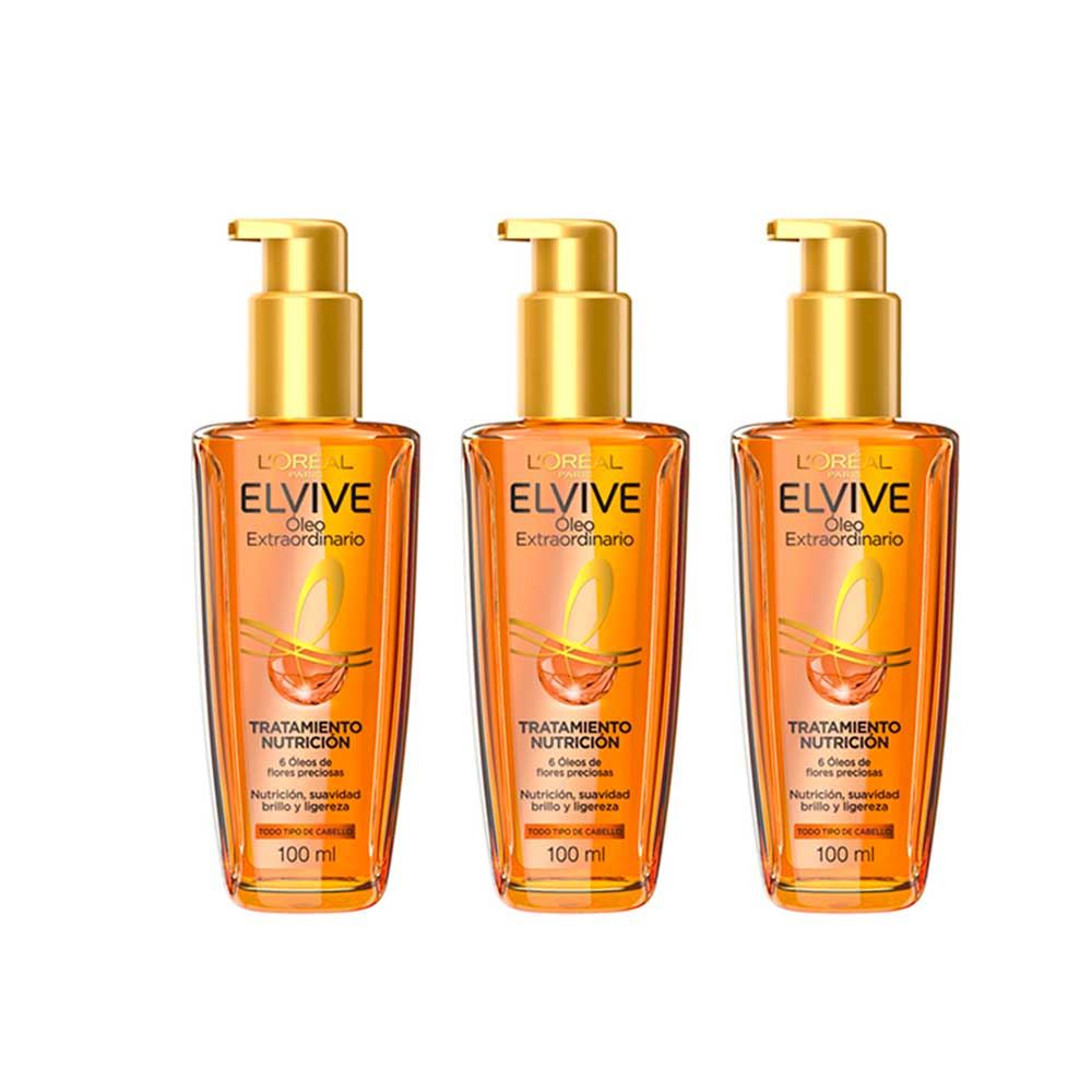 TriPack Elvive Oleo Extraordinario X3