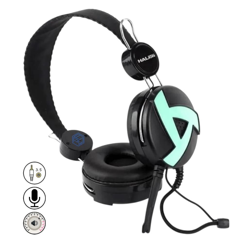 AUDIFONO HALION HA-211 NEGRO Y VERDE