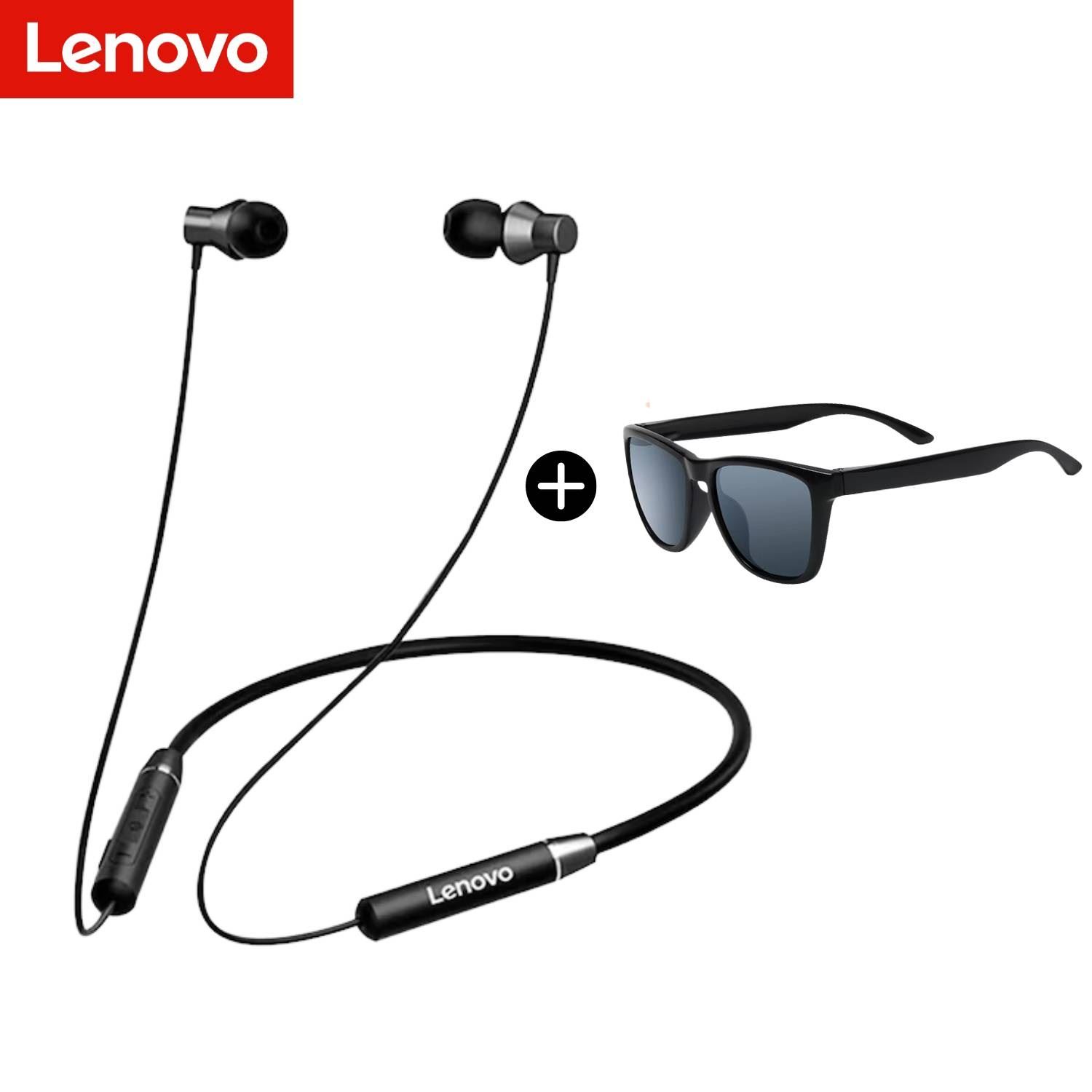 Auricular Inalámbrico Bluetooth Lenovo He05 Negro Running