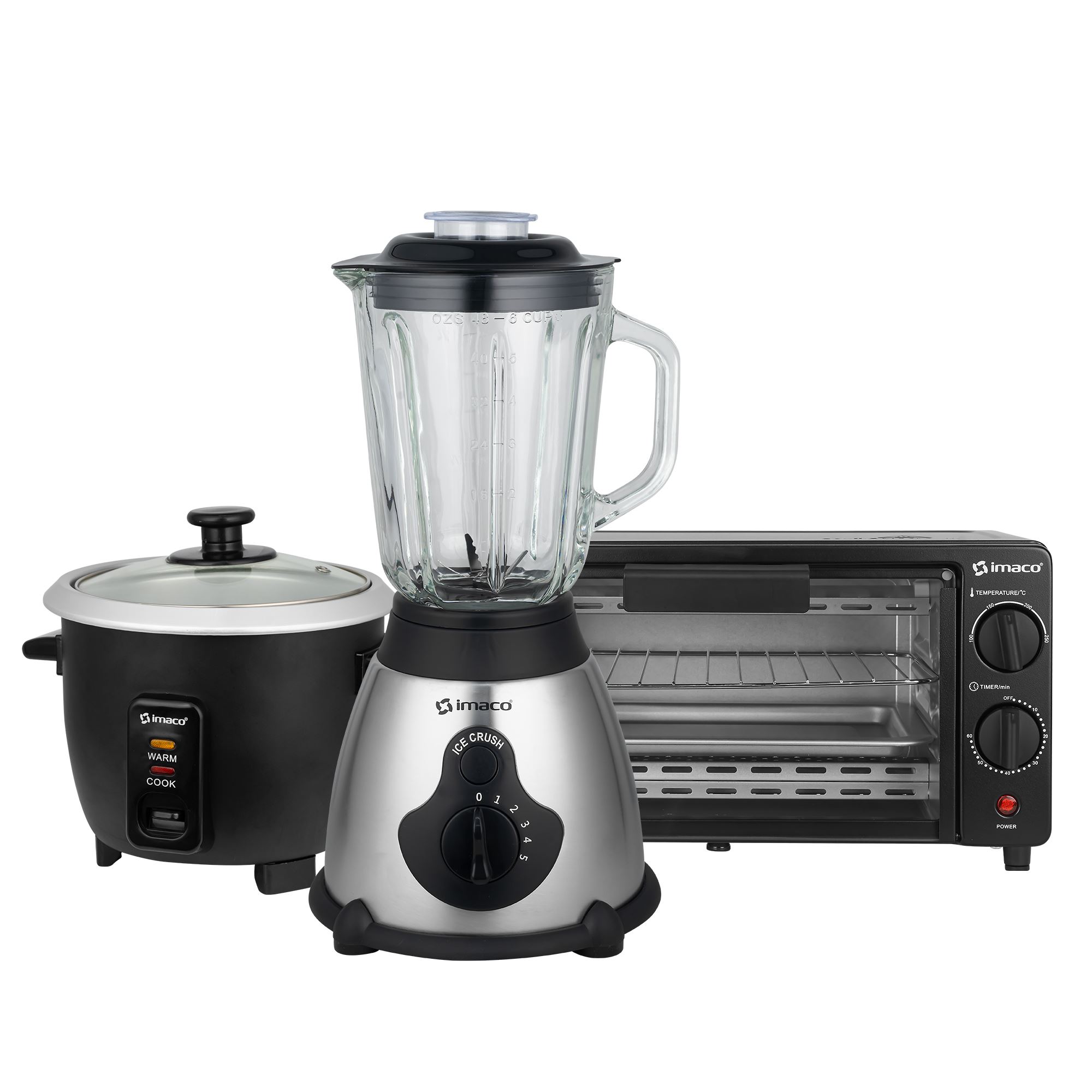 COMBO HORNO ELECTRICO 10LTS+OLLA ARROCERA 0.6LTS +LICUADORA 1.5LTS