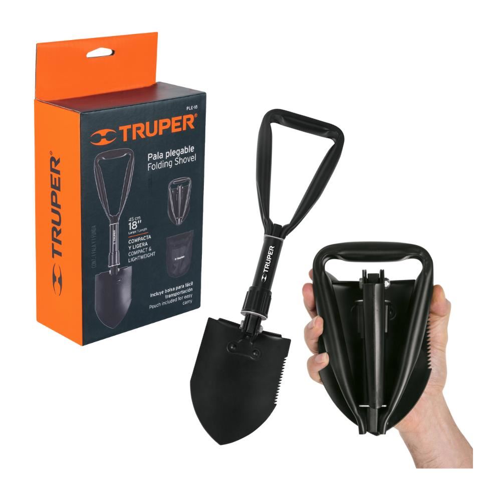 Pala plegable multifuncional de 18″ 45 cm Truper PLE-18 16018