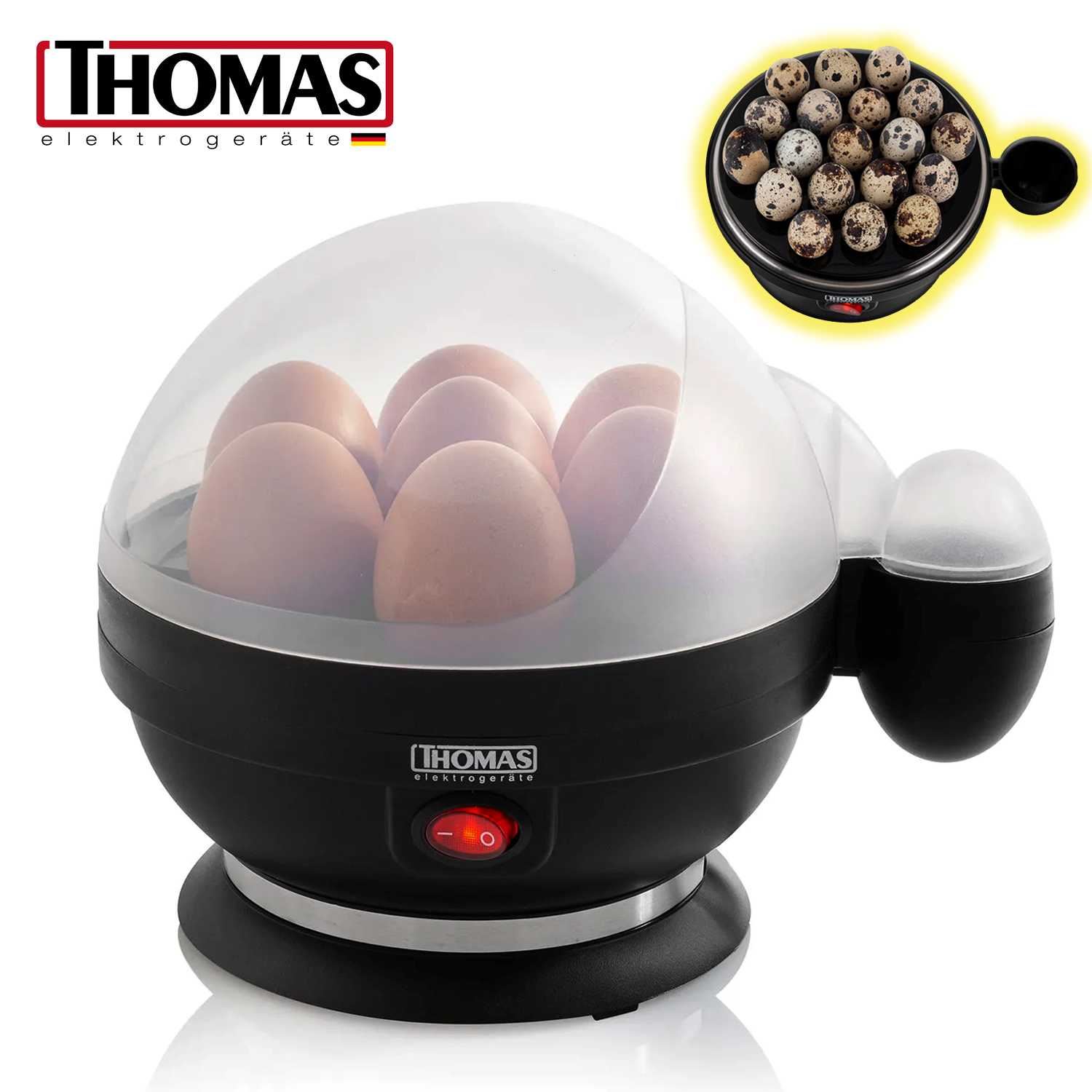Cocedor hervidor de Huevos 380W Thomas TH-80