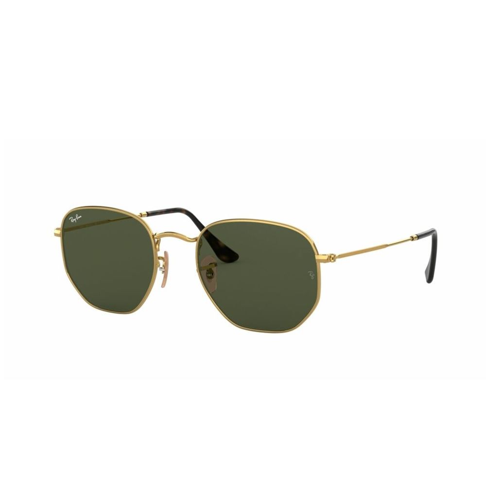 LENTES DE SOL RAY BAN RB3548N HEXAGONAL FLAT DORADO UNISEX GREEN