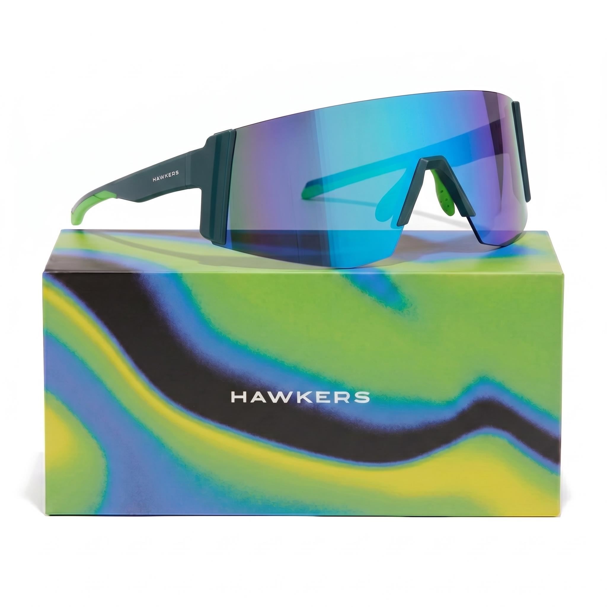 Lentes de Sol Deportivo Hawkers Lynx Big Teal Blue HLYB25ELT0 - Talla 151mm