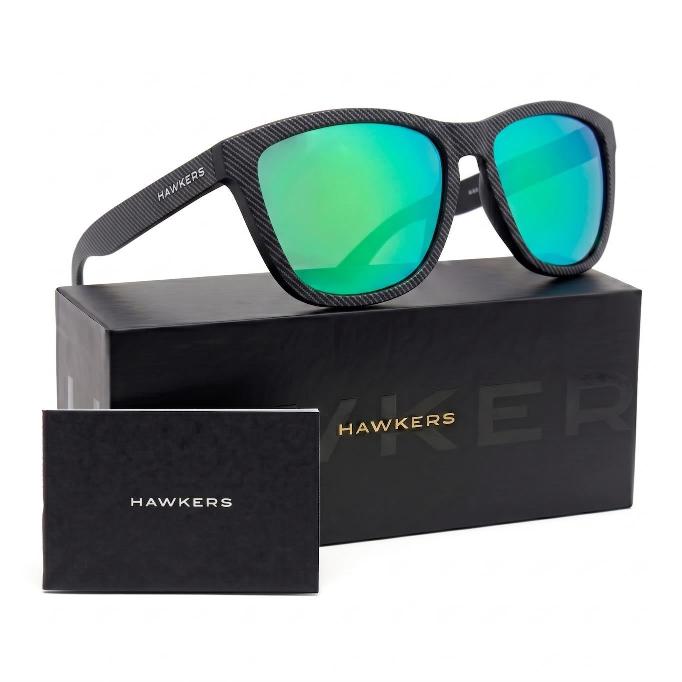 Lentes de Sol Polarizado Hawkers One HOCA22NETP Carbono Verde Espejado Talla 54mm