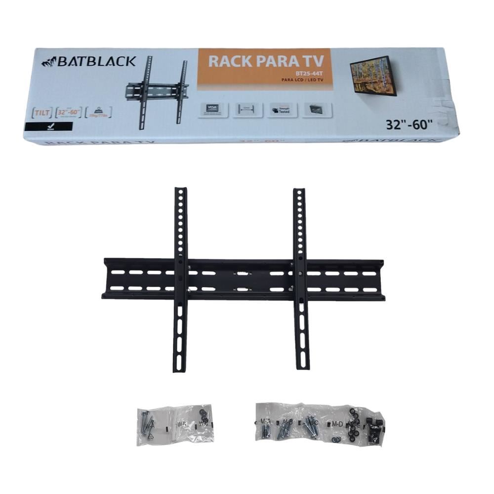 Soporte Rack Fijo Tv Lcd, Led 32 - 55 Batblack Bt25-44t