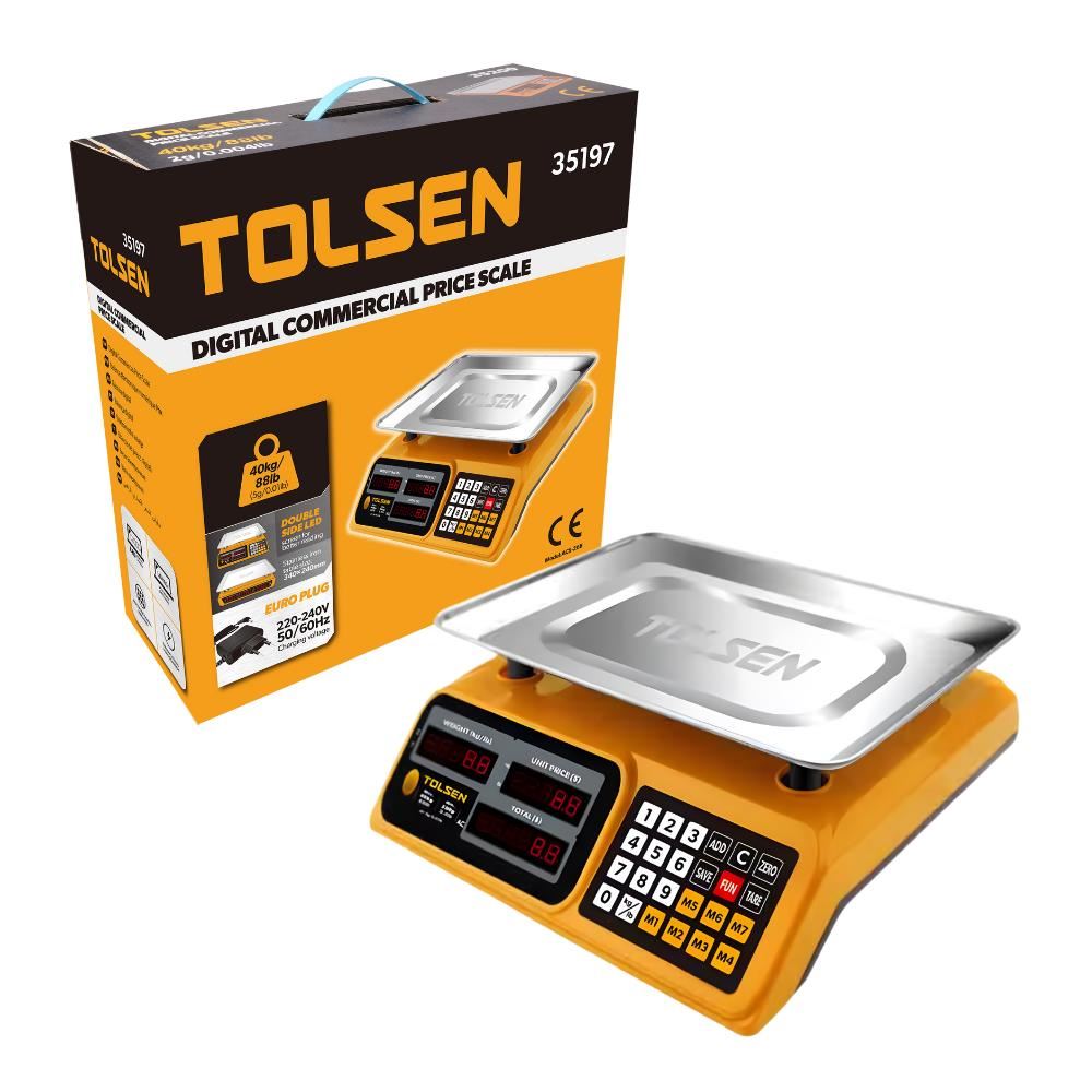 Balanza Comercial 40kg/88lb Tolsen 35197