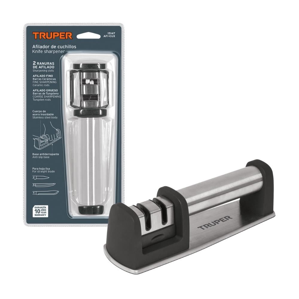 Afilador de Cuchillos Profesional de Acero Inoxidable Truper AFI-CUX 15147