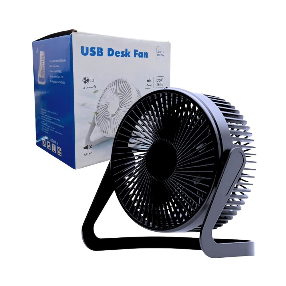 Ventilador de Escritorio Silencioso 19 CM YR-S602 - Negro