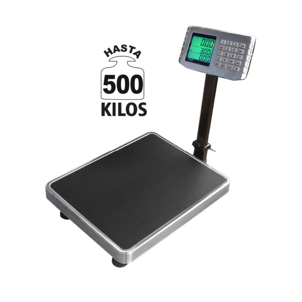 Balanza Digital 500Kg Opalux Cabeza Y Tecla Metal 42X52Cm. Min. 200 Gr. OP-GS500