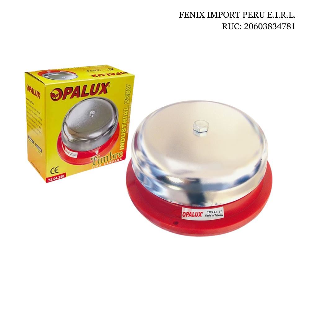 Timbre Industrial Redondo de Metal 4" OPALUX 72.04.220